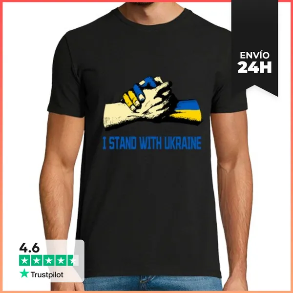Camiseta Hombre Clásica Estoy Con Ucrania LaTostadora