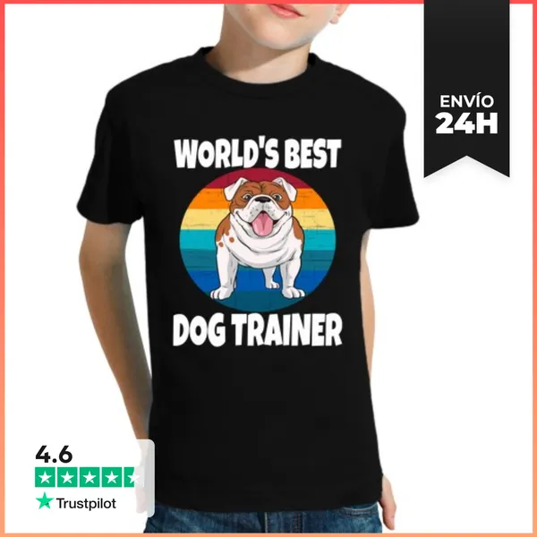 Camiseta Clásica Para Niños Mejor Entrenador De Perros Del Mundo