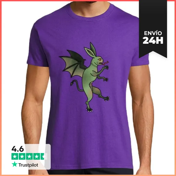 Camiseta Hombre Clásica Conejo Dragon Híbrido LaTostadora