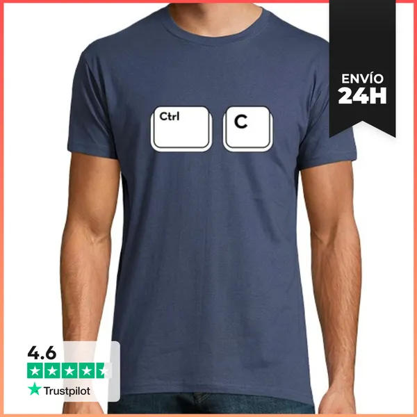 Camiseta Hombre Clásica C Ctrl LaTostadora