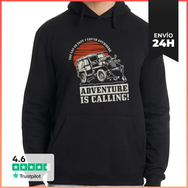 Sudadera Unisex Con Capucha Offroad Adventure LaTostadora