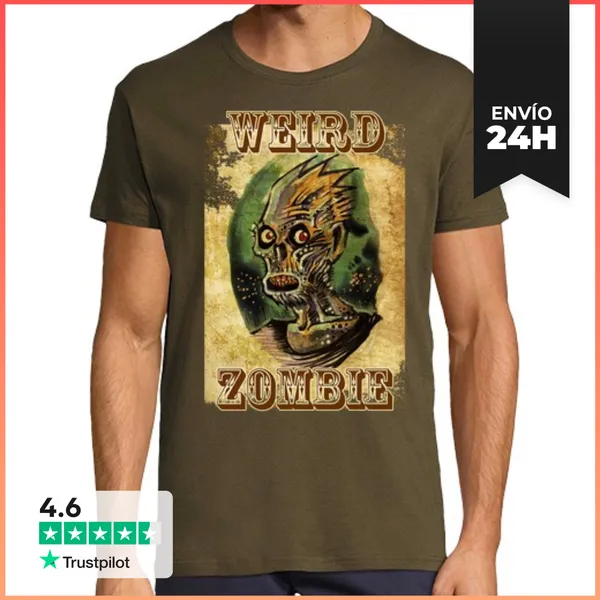 Camiseta Hombre Clásica Weird Zombie LaTostadora