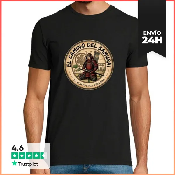 Camiseta Hombre Clásica Samurai Camiseta LaTostadora