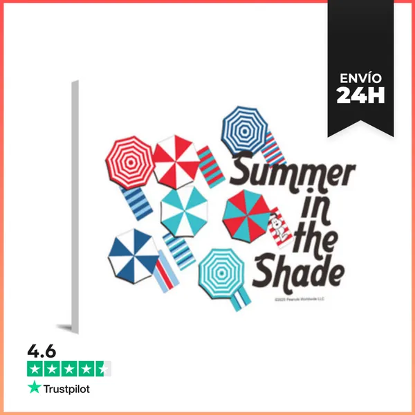 Lienzo Horizontal Snoopy Summer In The Shade LaTostadora