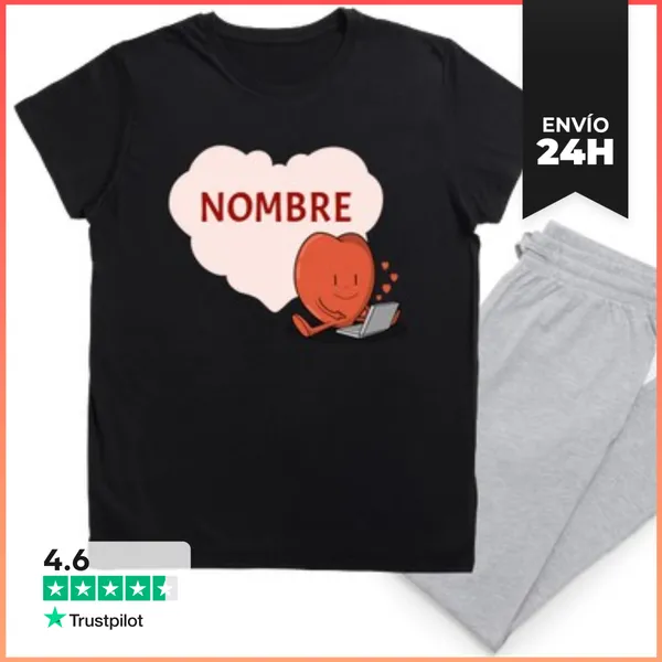 Pijama Tu Nombre San Valentín LaTostadora