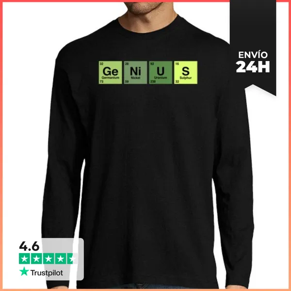 Camiseta Hombre Manga Larga Genius LaTostadora