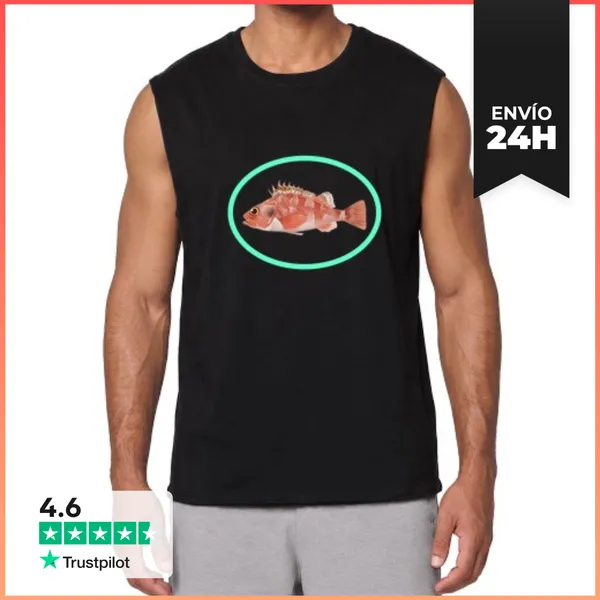 Camiseta Sin Mangas Camiseta Tirantes Hombre Escórpora Cabracho