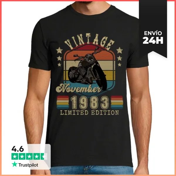 Camiseta Hombre Clásica Bicicleta Vintage Edición De Noviembre