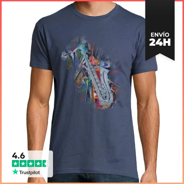 Camiseta Hombre Clásica Saxo LaTostadora