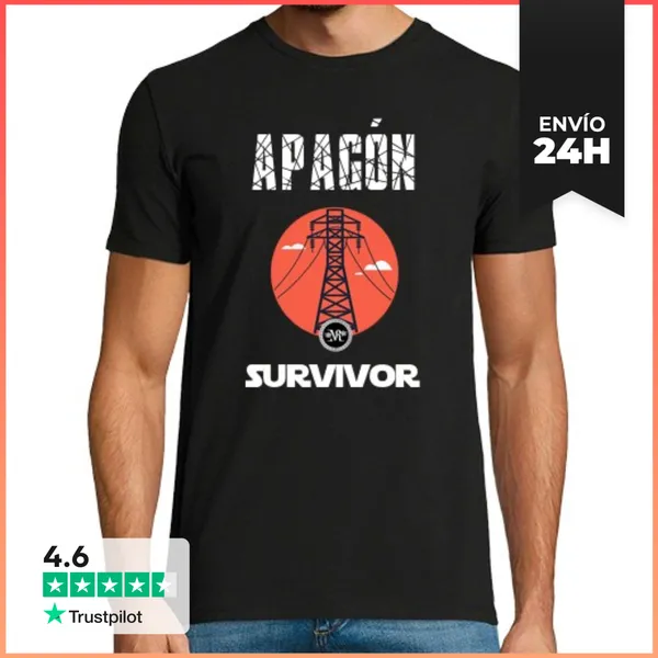 Camiseta Hombre Clásica Apagón LaTostadora