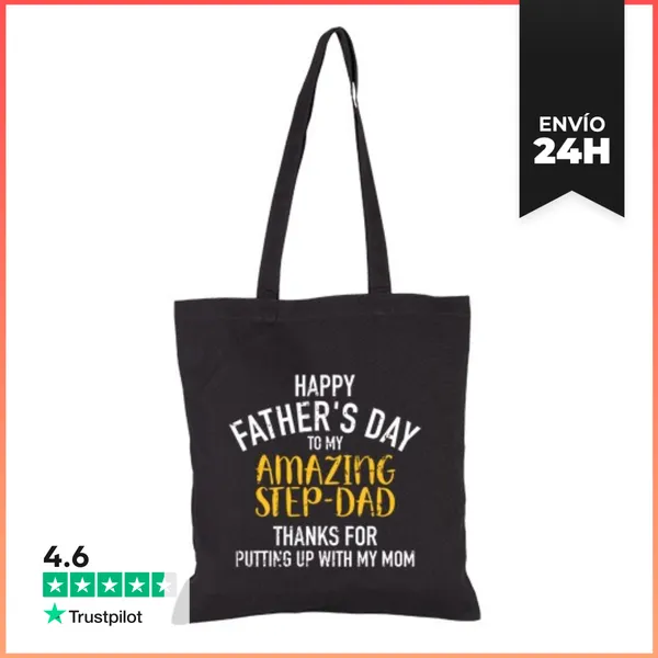 Bolsa De Tela Feliz Día Del Padre Papá Adoptivo LaTostadora