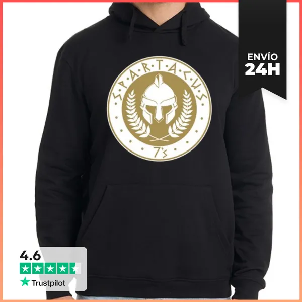Sudadera Unisex Con Capucha Spartacus V1 LaTostadora