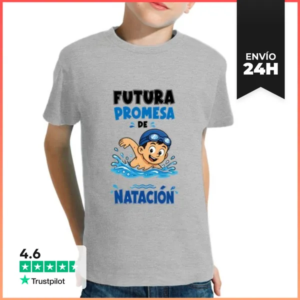 Camiseta Clásica Para Niños Futura Promesa De Natación