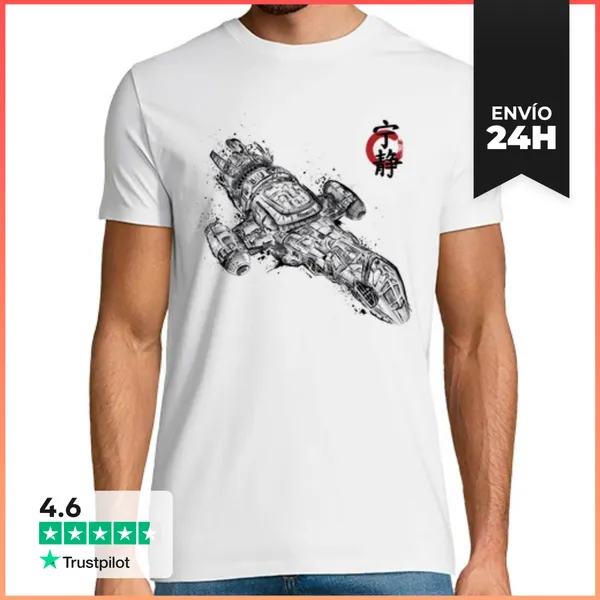 Camiseta Hombre Clásica Serenity Sumi-e LaTostadora
