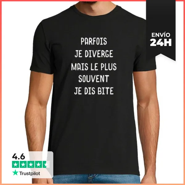 Camiseta Hombre Clásica A Veces Divido Regalo LaTostadora