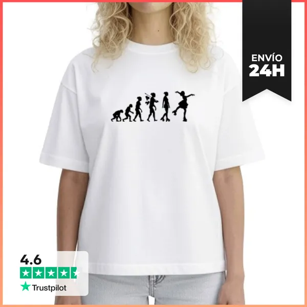 Camiseta Mujer Boxy Roller Dance Evolution 2 LaTostadora