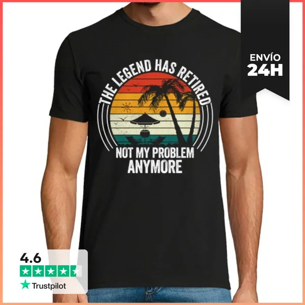 Camiseta Hombre Clásica La Leyenda Se Ha Retirado LaTostadora