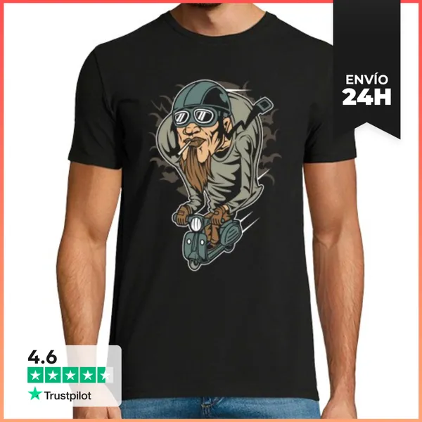 Camiseta Hombre Clásica Scooterman LaTostadora