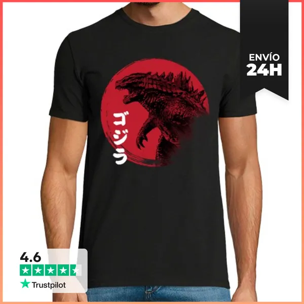 Camiseta Hombre Clásica Red Sun Kaiju LaTostadora