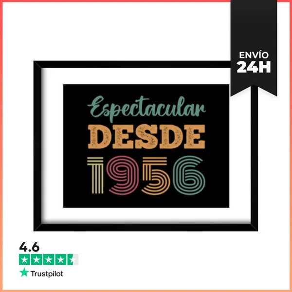 Cuadro Con Marco Horizontal ESPECTACULAR DESDE 1956 LaTostadora