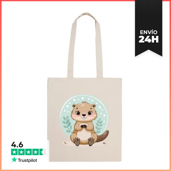Bolsa De Tela Nutria Kawaii LaTostadora