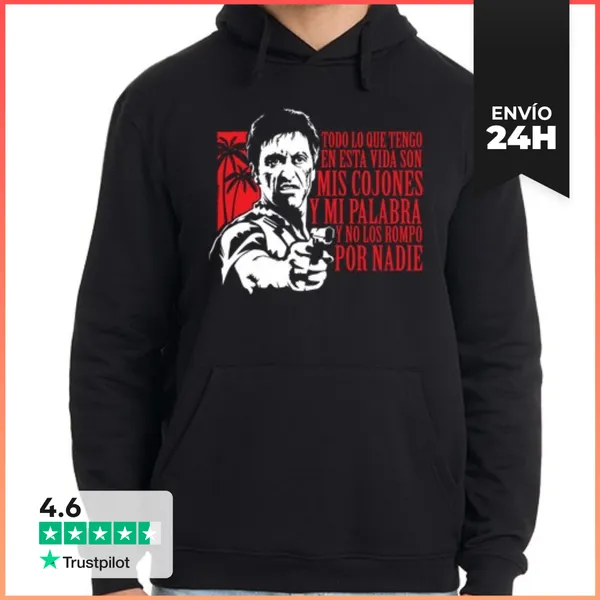 Sudadera Unisex Con Capucha Tony Montana (Scarface) LaTostadora