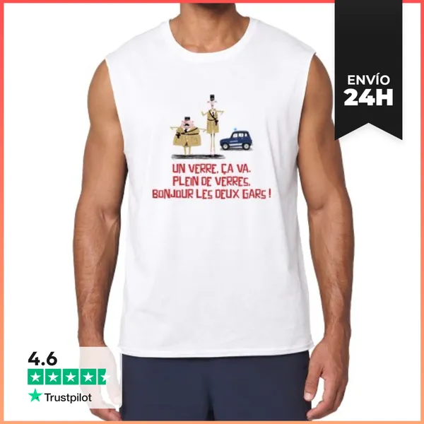 Camiseta Sin Mangas Un Vaso Está Bien LaTostadora
