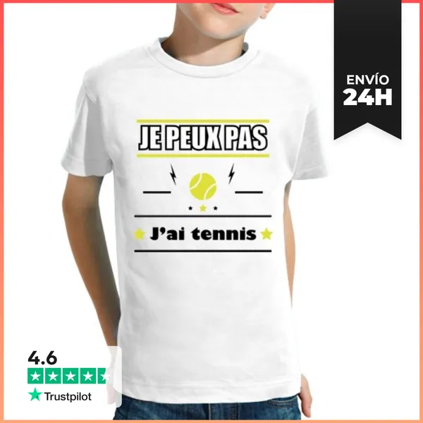 Camiseta Clásica Para Niños No Puedo Tener Tenis LaTostadora