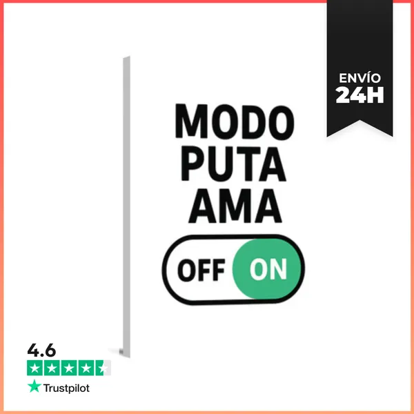 Lienzo Vertical Puta Ama LaTostadora