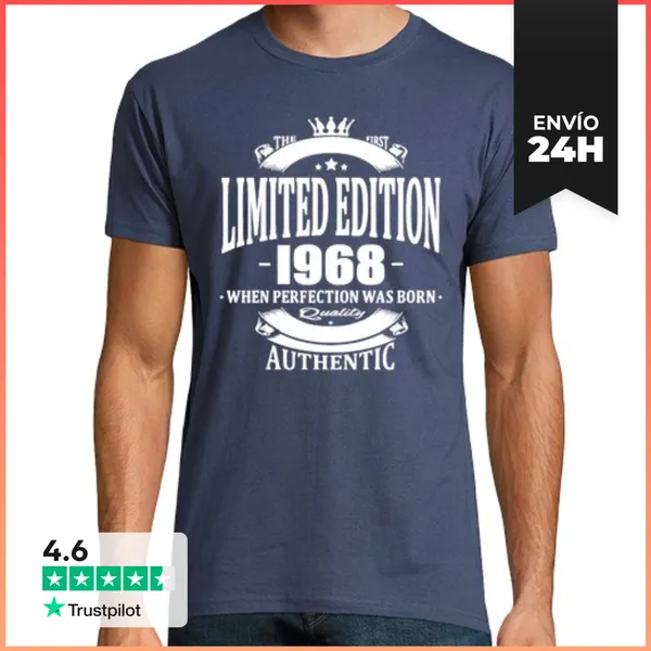 Camiseta Hombre Clásica Edición Limitada 1968 LaTostadora