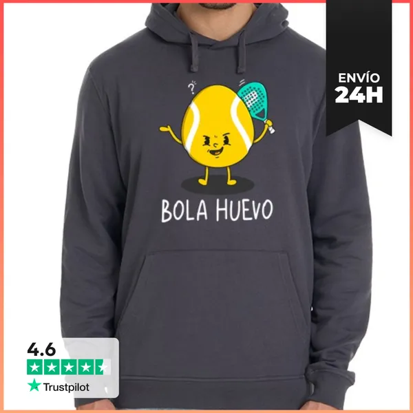 Sudadera Unisex Con Capucha Bola Huevo LaTostadora