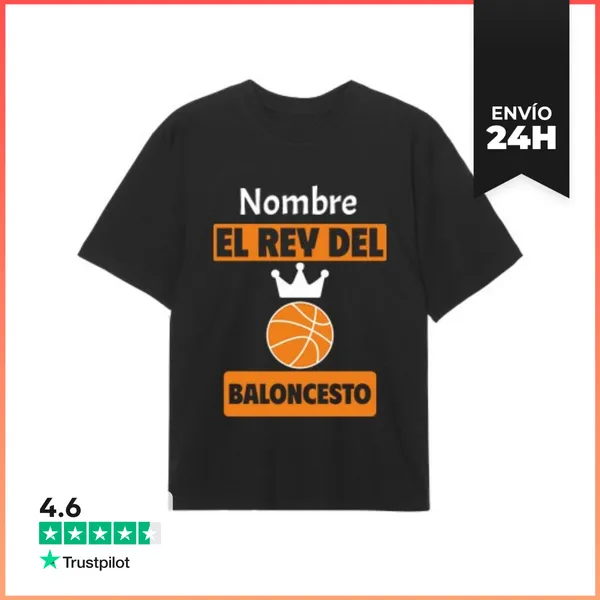 Camiseta Oversize El Rey Del Baloncesto Personalizado LaTostadora