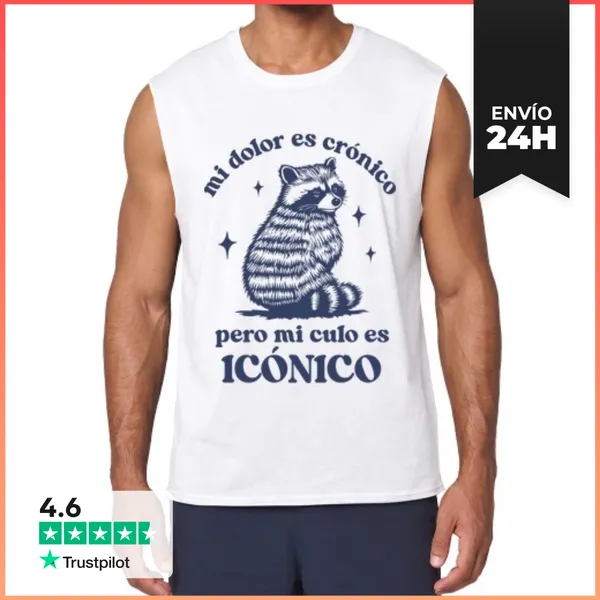 Camiseta Sin Mangas Mi Culo Es Icónico LaTostadora