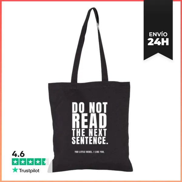 Bolsa De Tela No Leas La Siguiente Frase Pequeño Rebelde
