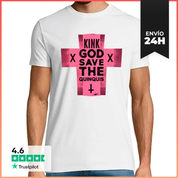 Camiseta Hombre Clásica GOD SAVE THE QUINQUIS LaTostadora