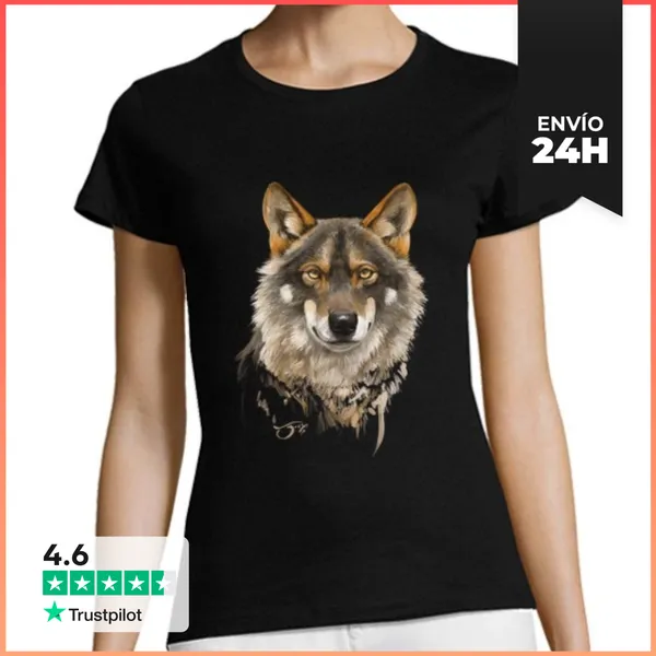 Camiseta Mujer Clásica Lobo Ibérico LaTostadora