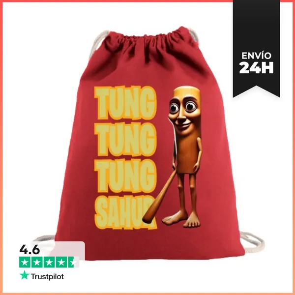Mochila Saco Con Cuerdas Tung Tung Tung Sahur LaTostadora