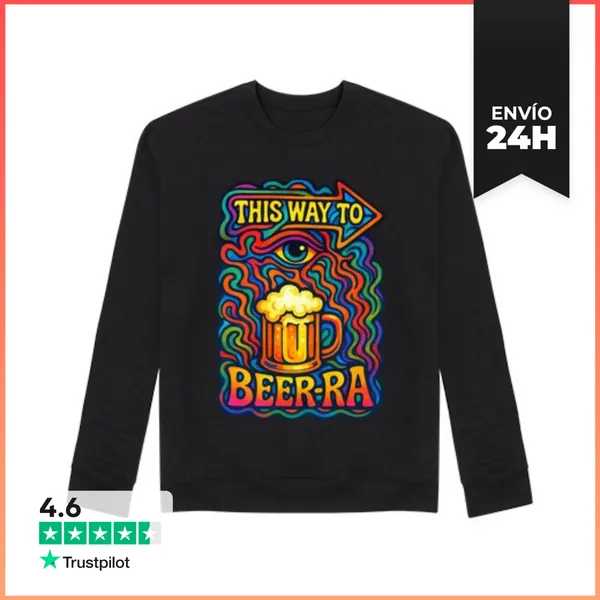 Sudadera Unisex Cerveza Psicodélica Plan Perfecto LaTostadora