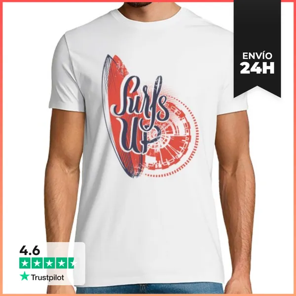 Camiseta Hombre Clásica Surfs Up LaTostadora