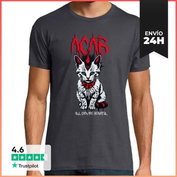Camiseta Hombre Clásica All Cats Are Beautiful LaTostadora