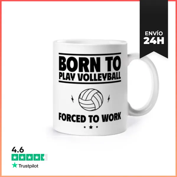 Taza Nacido Para Jugar Voleibol LaTostadora