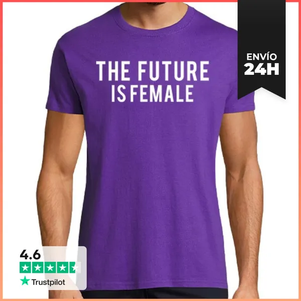 Camiseta Hombre Clásica The Future Is Female LaTostadora