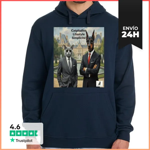 Sudadera Unisex Con Capucha Estilo De Vida Capitalista