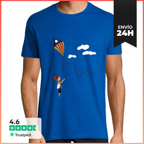 Camiseta Hombre Clásica Els Nostres Somnis Volen Alt LaTostadora