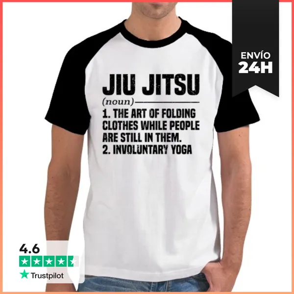 Camiseta Hombre, Estilo Béisbol Jiu Jitsu Artes Marciales