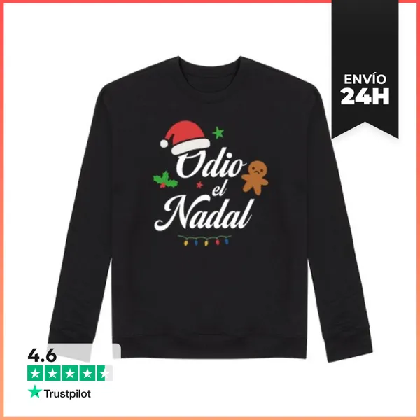 Sudadera Unisex ODIO EL NADAL LaTostadora