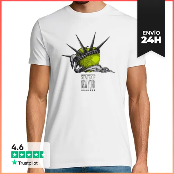 Camiseta Hombre Clásica Nueva York LaTostadora