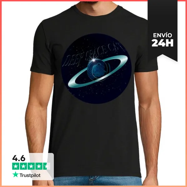 Camiseta Hombre Clásica Hombre, Manga Corta, Negra, Calidad Extra