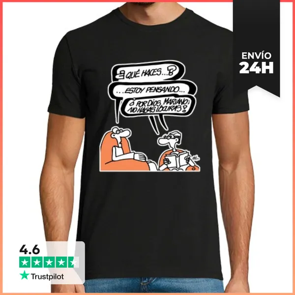 Camiseta Hombre Clásica Mariano, No Hagas Locuras LaTostadora