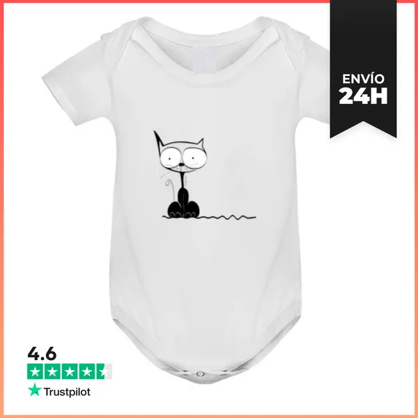 Body Bebé Felino García Baby Blanco LaTostadora